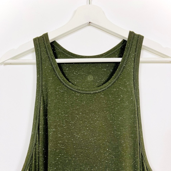 Lululemon Dark Green Tie-Back Racer Back Workout Top - Picture 3 of 5